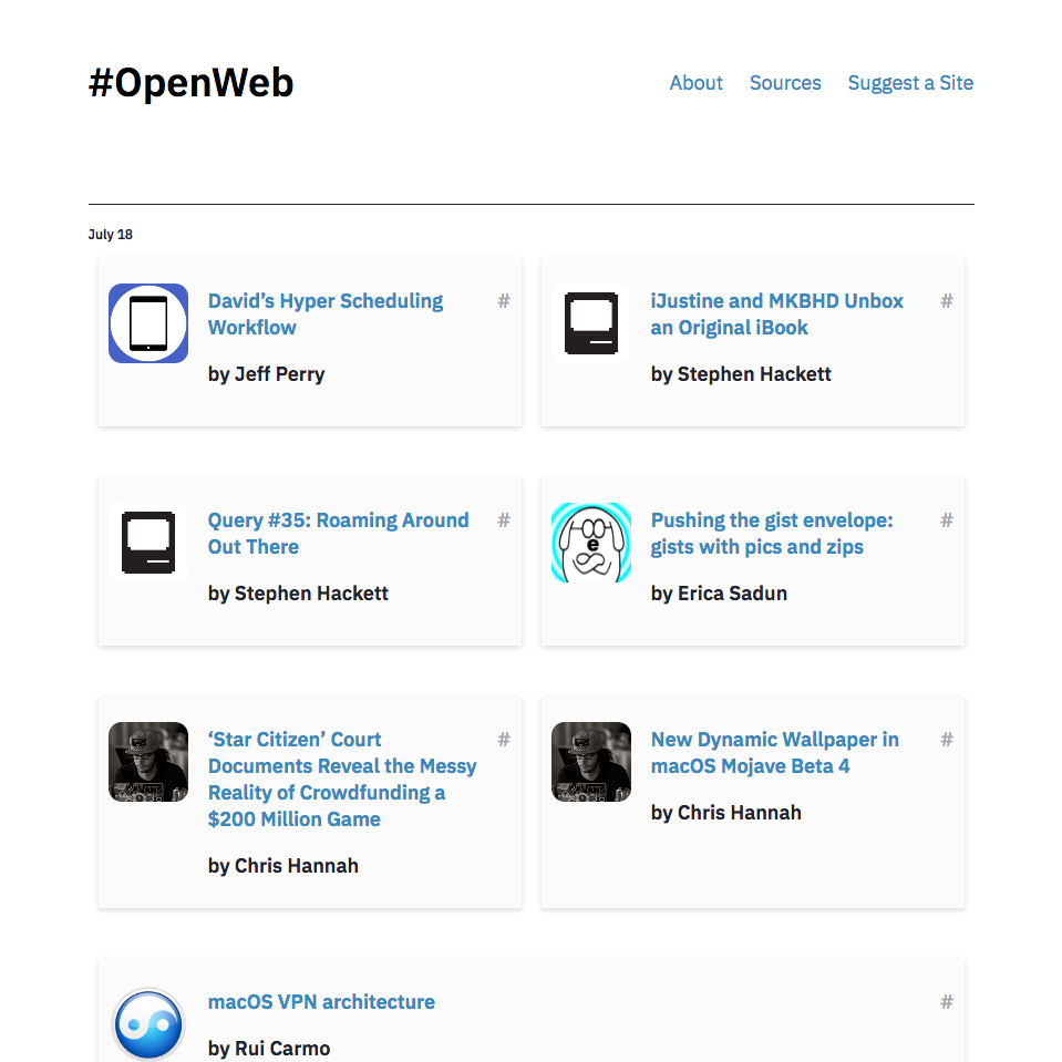 #OpenWeb