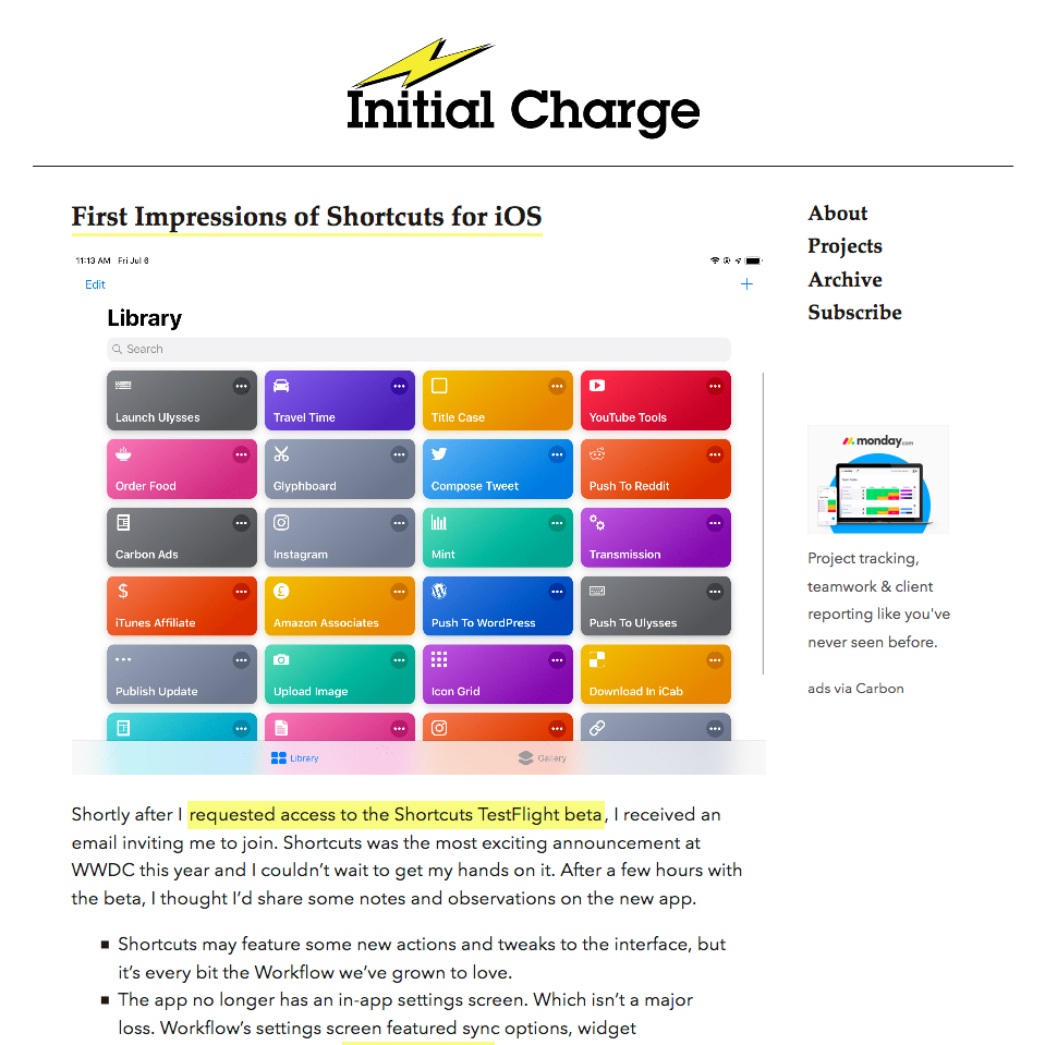 Initial Charge