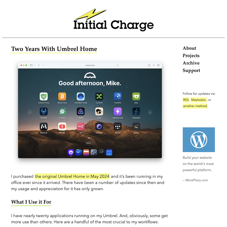 Initial Charge